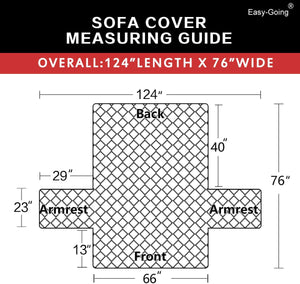 Water Resistant Reversible Couch Cover - Comes in 3 Sizes & 4 Colors!