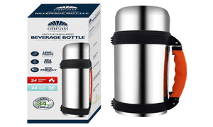 Stainless Steel Water Bottle - Keeps Liquids Hot or Cold w/Vacuum Insulation
