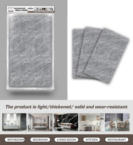 6 Pack of Marble Peel and Stick Backsplash Waterproof Washroom Wall Panels - 11.8"x23.6"