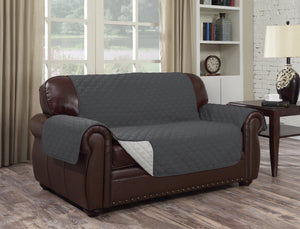 Water Resistant Reversible Couch Cover - Comes in 3 Sizes & 4 Colors!