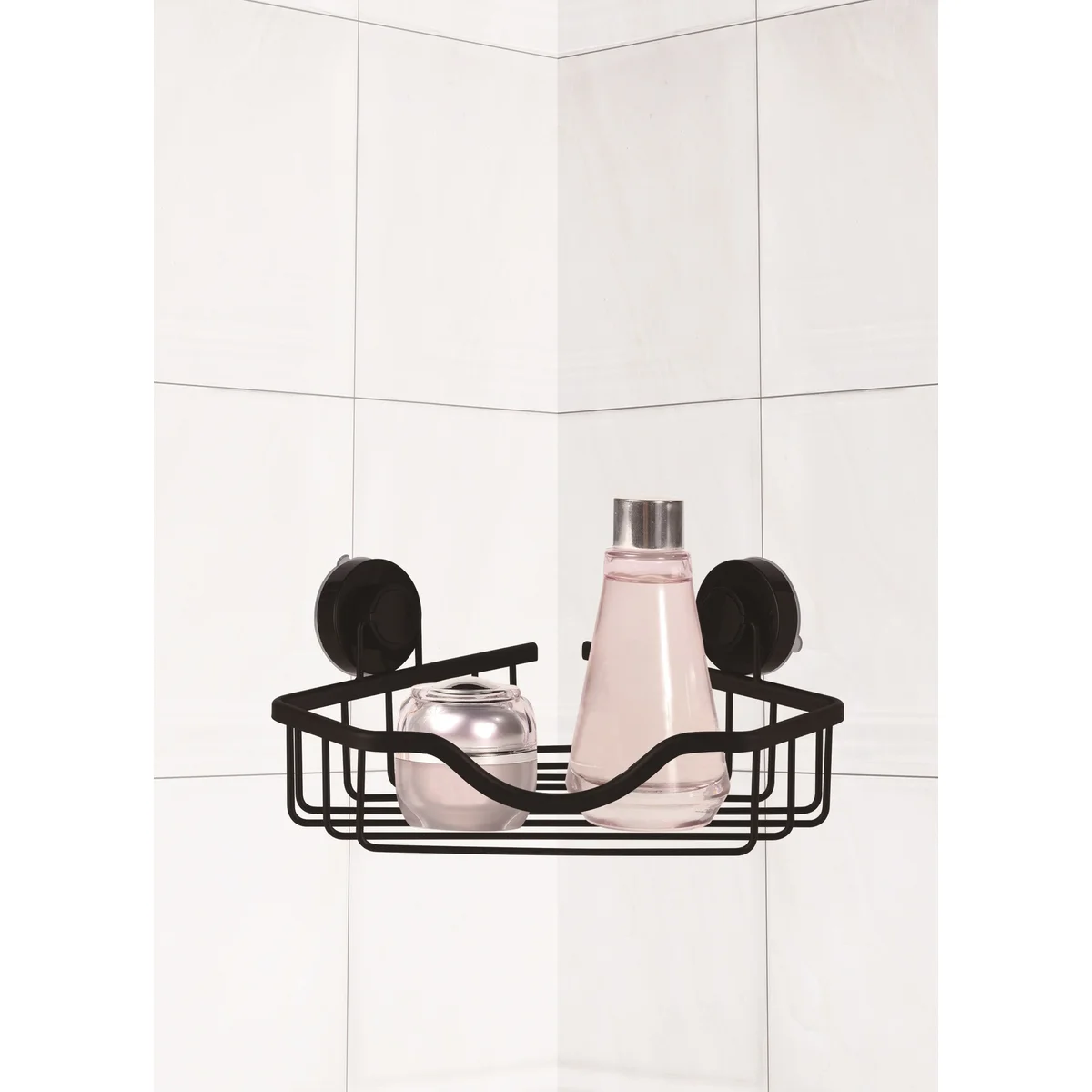 2 Pack Shower Corner Shelf Caddy with Turn-n-Lock