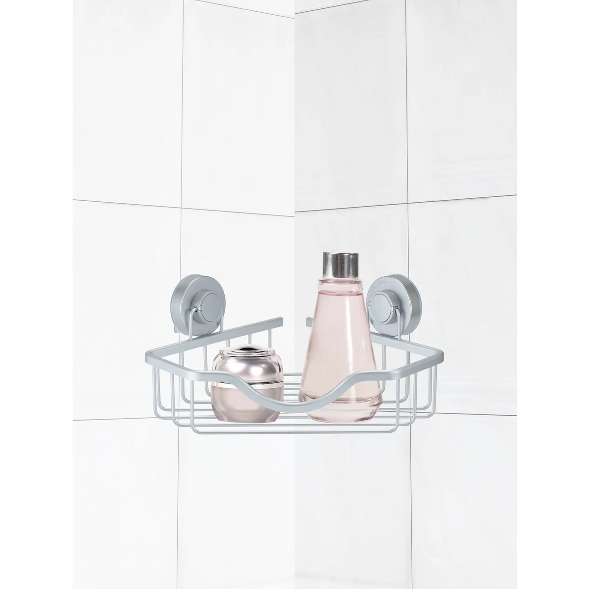 2 Pack Shower Corner Shelf Caddy with Turn-n-Lock