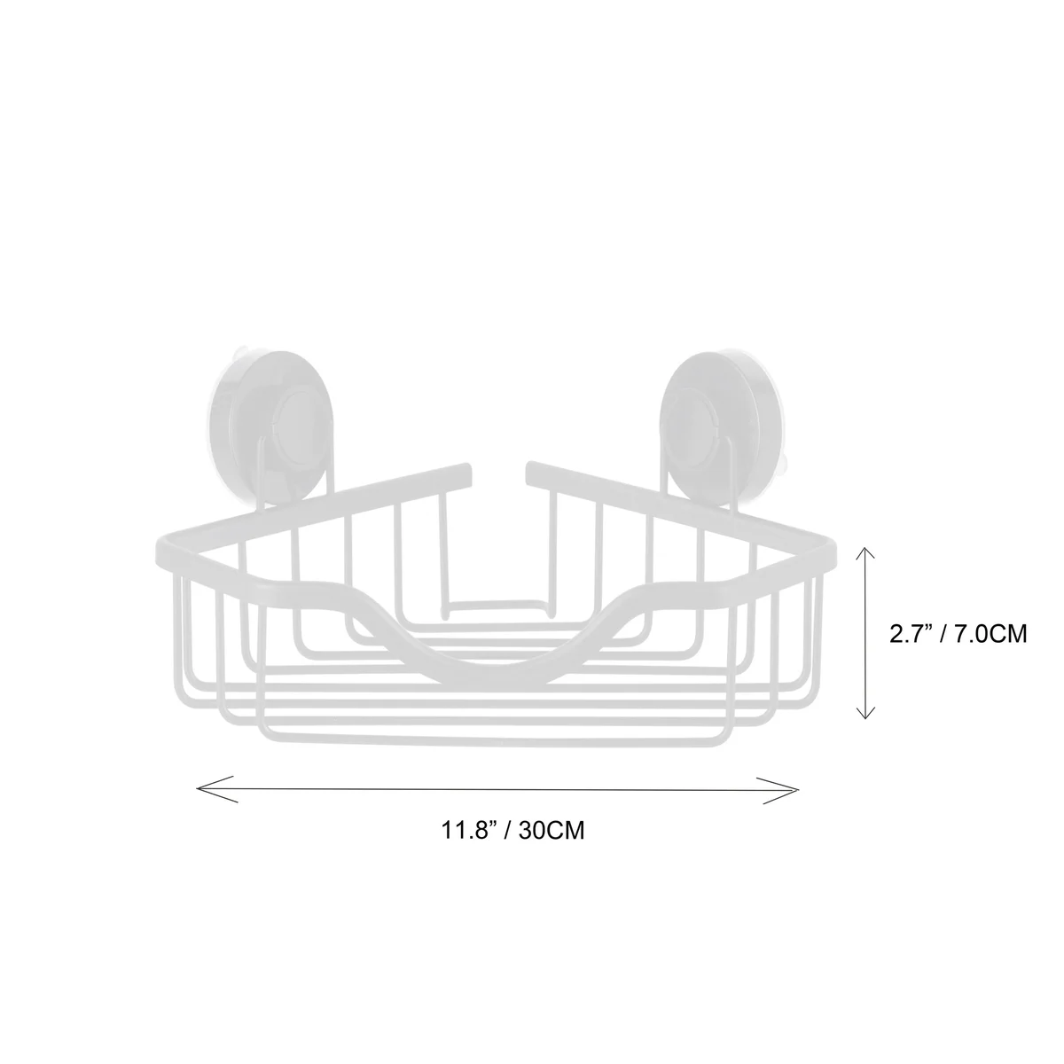 2 Pack Shower Corner Shelf Caddy with Turn-n-Lock