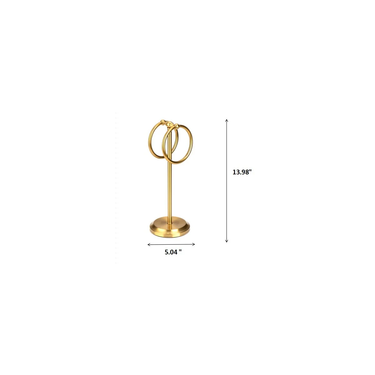 Classical Double Ring Design Fingertip Towel Holder