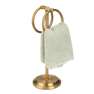 Classical Double Ring Design Fingertip Towel Holder