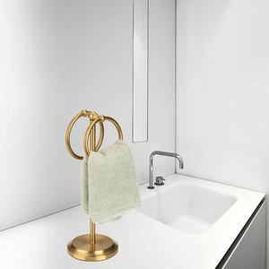 Classical Double Ring Design Fingertip Towel Holder