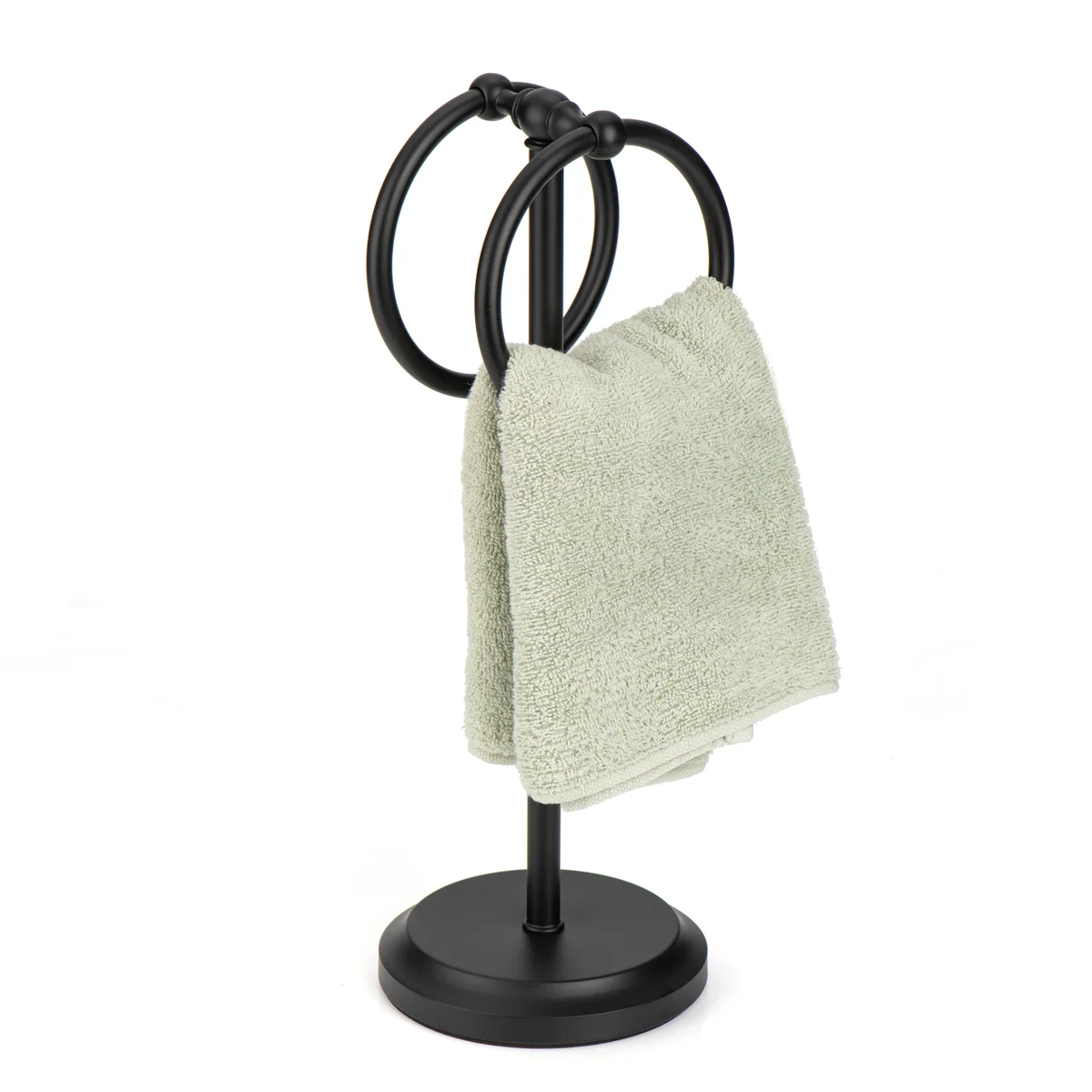 Classical Double Ring Design Fingertip Towel Holder