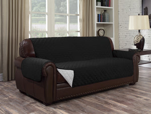 Water Resistant Reversible Couch Cover - Comes in 3 Sizes & 4 Colors!