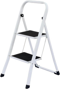 Lightweight Folding Step Stools with Anti-Slip Pedal - 330lbs Capacity (2 or 3 Step)