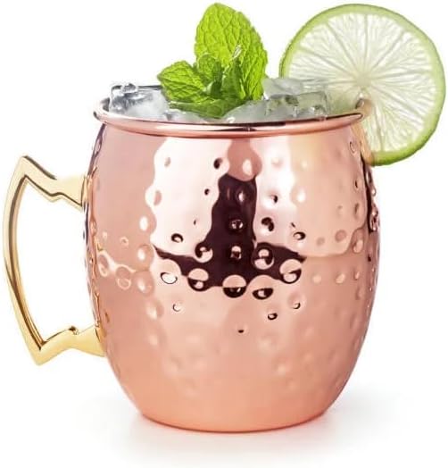 16 oz. Hammered Copper Moscow Mule Mug (Set of 4)