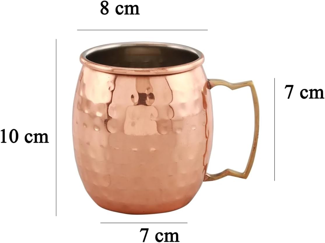 16 oz. Hammered Copper Moscow Mule Mug (Set of 4)