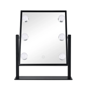 Black 6 LED Hollywood Vanity Mirror