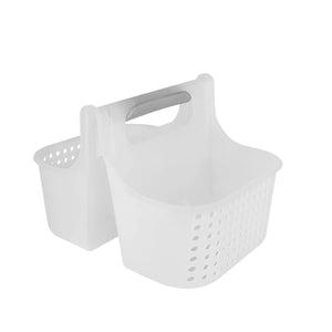 Portable Shower Caddy, Bathroom Organizer Basket, Perfect Size for Dorm/College, Plastic Bath Tote, Dries Quickly with Drainage Holes