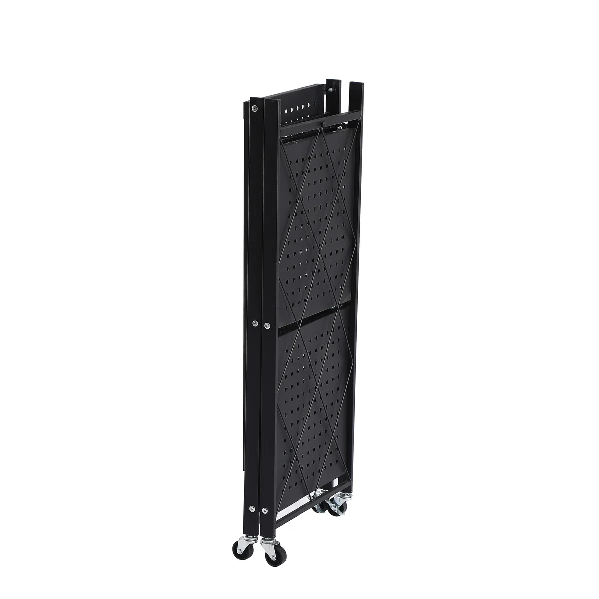 Assembled Black Foldable Metal Storage Shelving Unit - 3 Sizes!