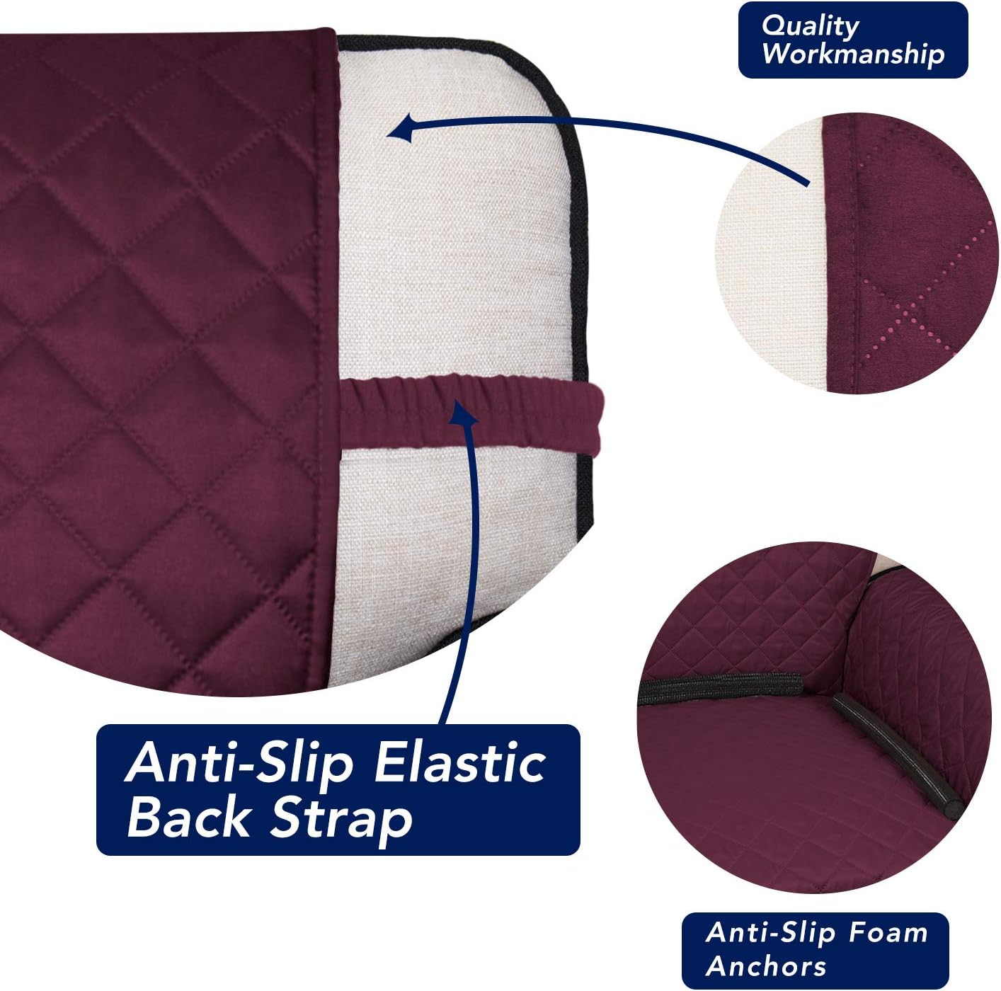 Water Resistant Reversible Couch Cover - Comes in 3 Sizes & 4 Colors!