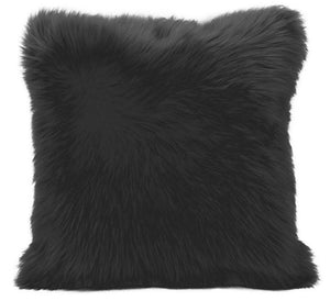 Pack of 2 Faux Fur Solid Throw Decorative Pillows 18 x 18 Inches - 4 Colors!