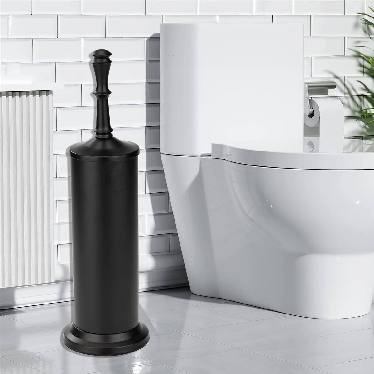 Industrial Toilet Bowl Brush with Extra Long Handle Durable Bristles