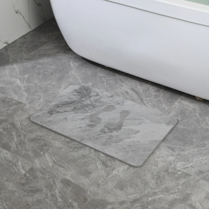 4 Colors! - 24'' x 15'' Diatomaceous Quick-Drying Stone Bath Mat