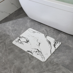4 Colors! - 24'' x 15'' Diatomaceous Quick-Drying Stone Bath Mat