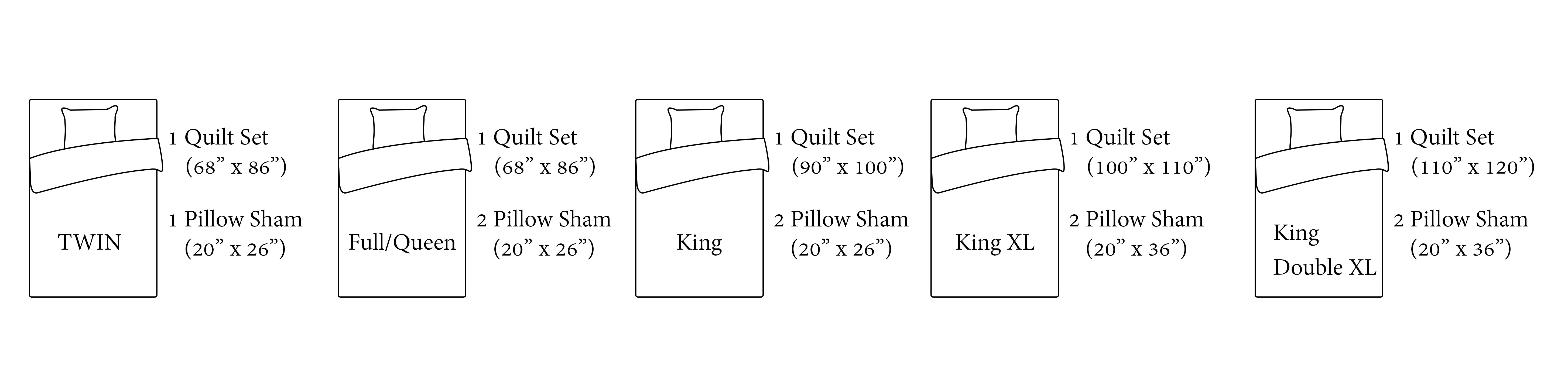 3-Piece Cotton Blend Reversible Quilt Set