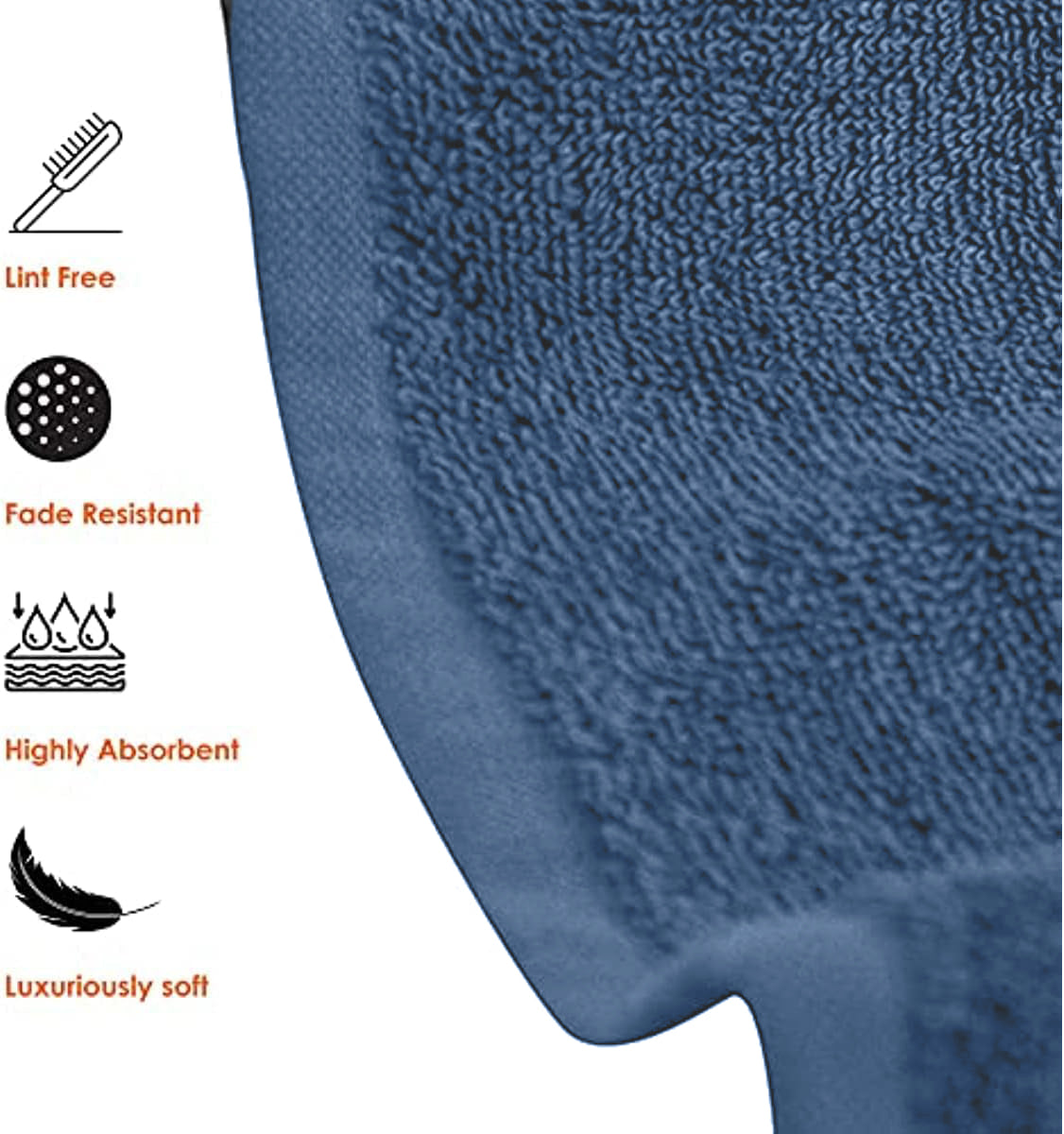 thumbnail image 2 of EXCELSIOR 100% Cotton Bath Towel Set - 27x52 Inches - Pack Of 2 - Ultra Soft White 2 of 4