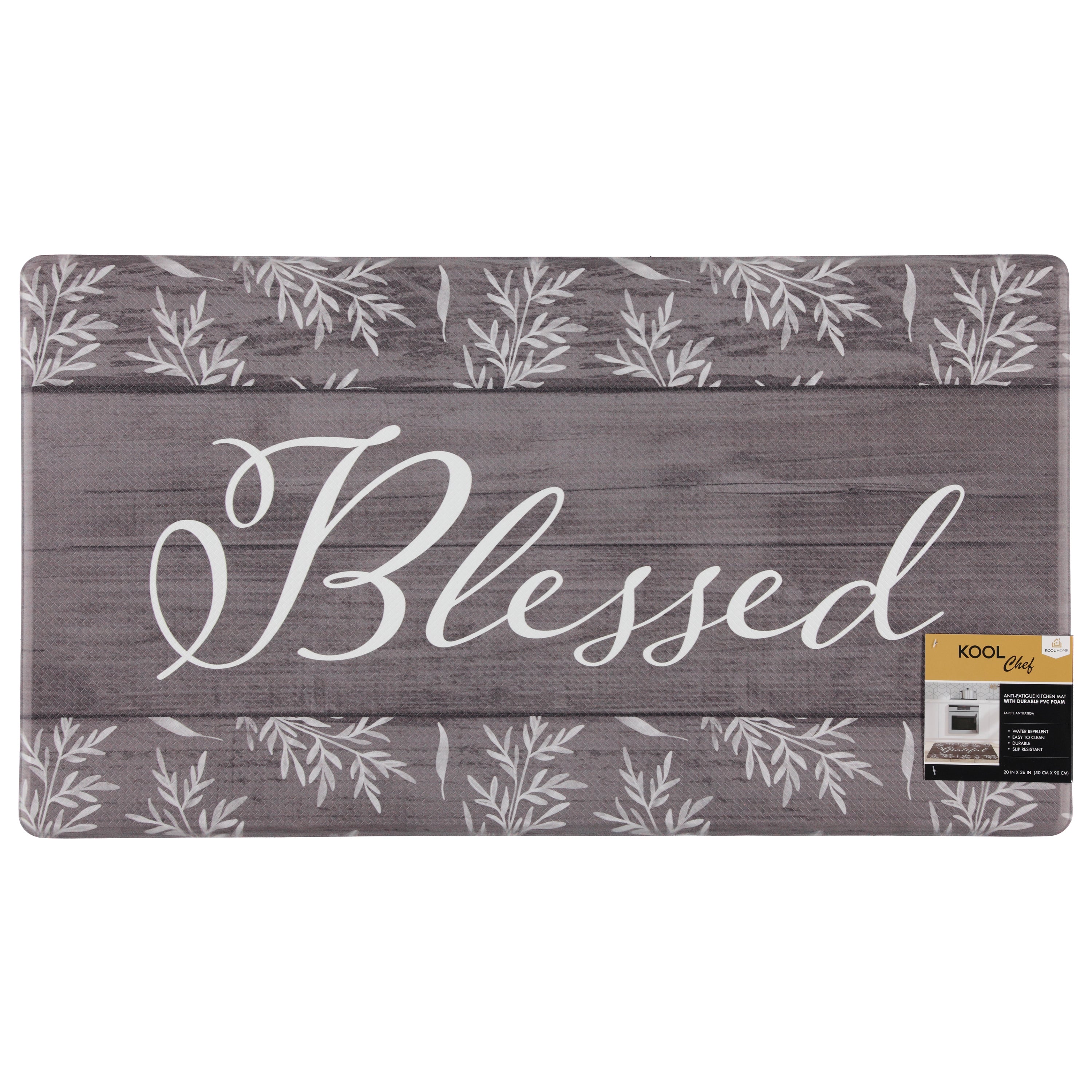 Anti-fatigue Kitchen Mat ''Blessed'' - 2 Sizes!