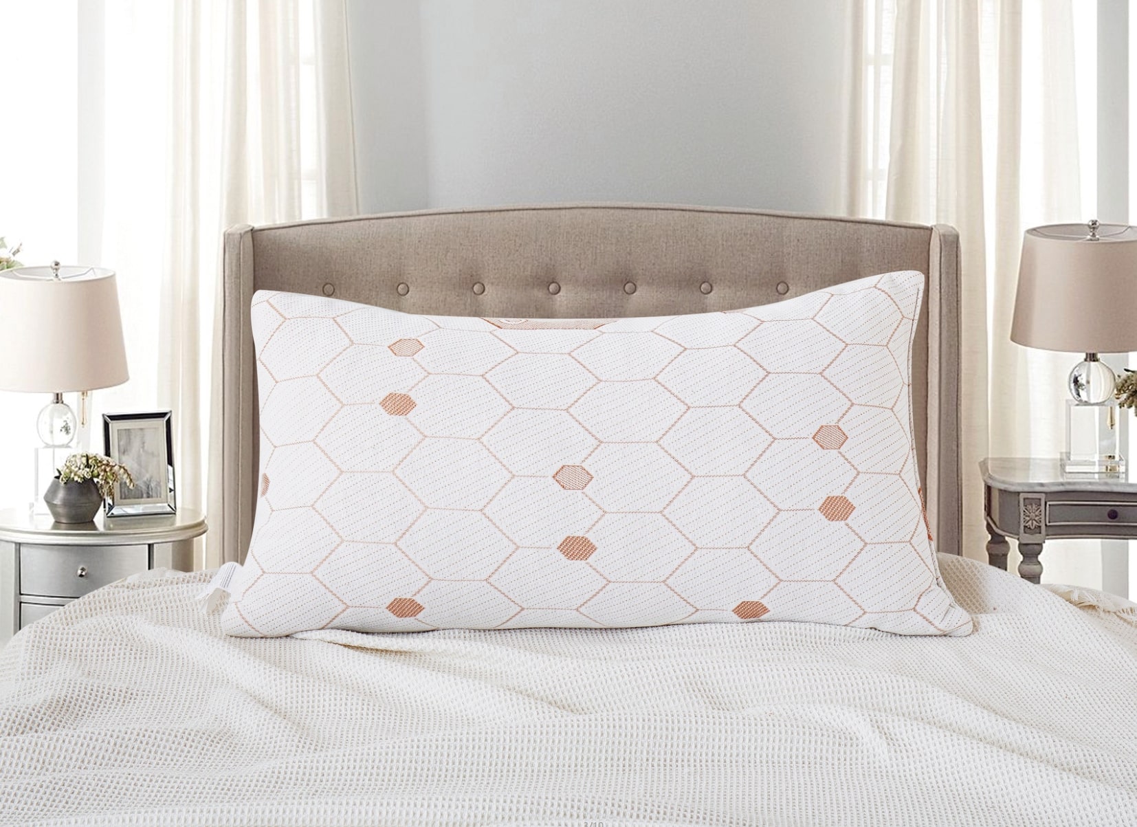 Copper Infused Memory Foam Pillow (Set of 2)
