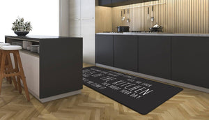 Rules of the Kitchen 20" X 55" Anti-Fatigue Kitchen Runner Mat