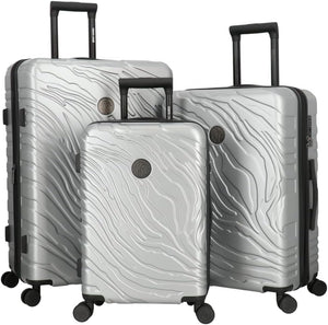 ROBERTO CAVALLI Luxury 3 Piece Luggage Set, Expandable Hard Shell Suitcases with 8 Spinner Wheels, TSA Lock Large Suitcase Set for Men and Woman