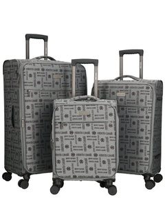 ROBERTO CAVALLI Luxury 3 Piece Luggage Set, Expandable Hard Shell Suitcases with 8 Spinner Wheels