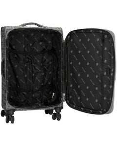 ROBERTO CAVALLI Luxury 3 Piece Luggage Set, Expandable Hard Shell Suitcases with 8 Spinner Wheels