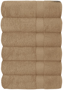 Hotel & Spa 100% Cotton Bath Towels Set of 6-27x52 inch