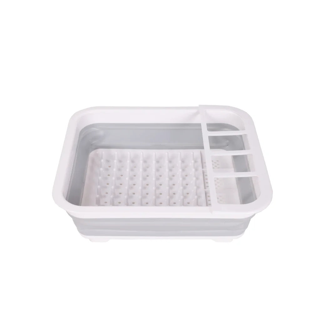 Collapsible Plastic Dish Rack - 4 Colors