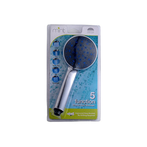 5-Spray Pattern High Pressure 5 in. Wall mount Handheld Shower Head with Stainless Hose