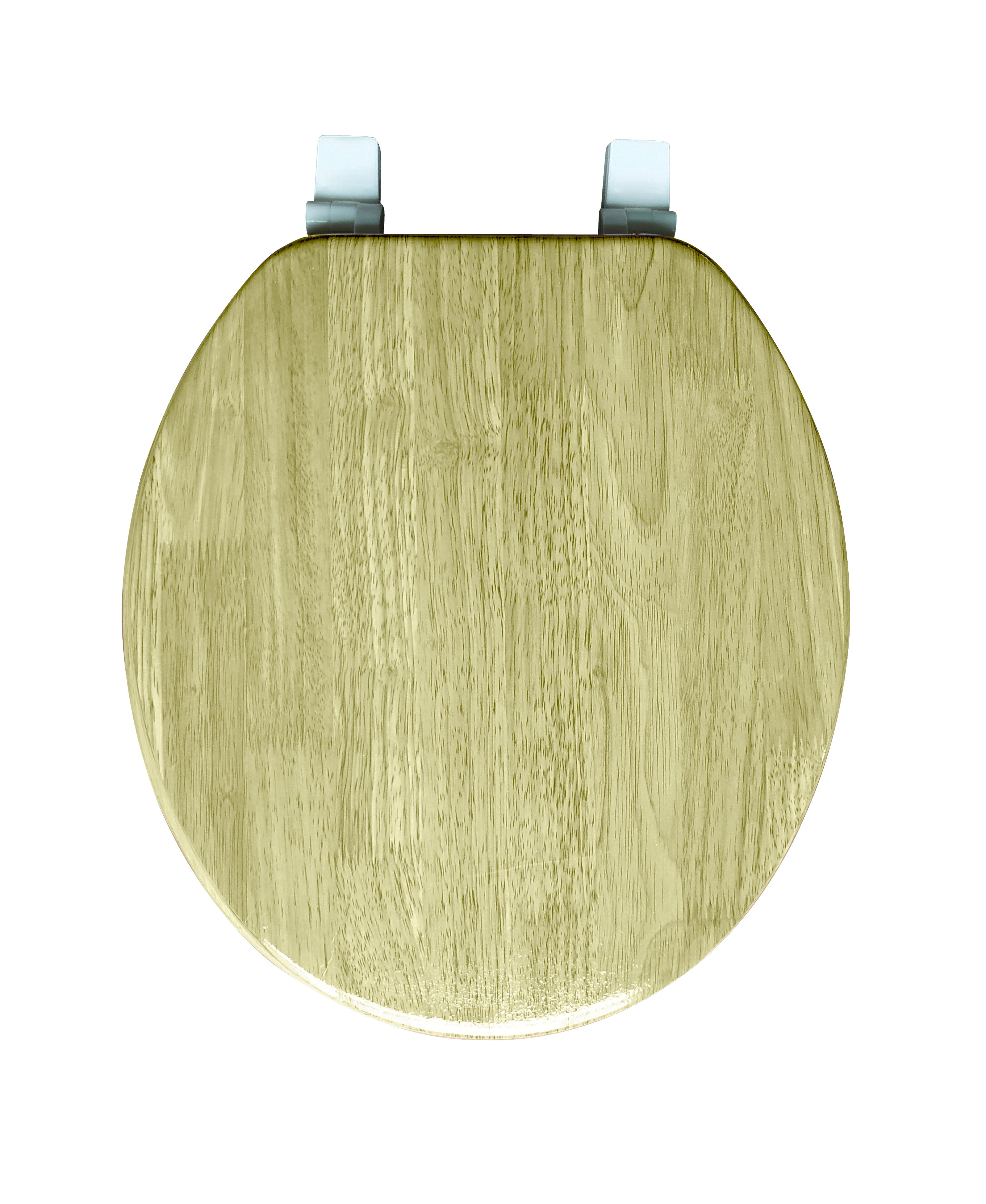 J&V Textiles Round Toilet Seat With Easy Clean & Change Hinge