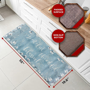 anti Fatigue Kitchen Mats for Floor 2 Piece Set Green Cushioned