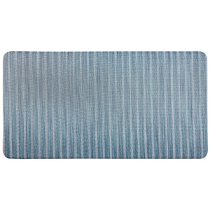 J&V Textiles Cloud Comfort Blue 18 in. x 30 in. Anti-Fatigue Kitchen Mat