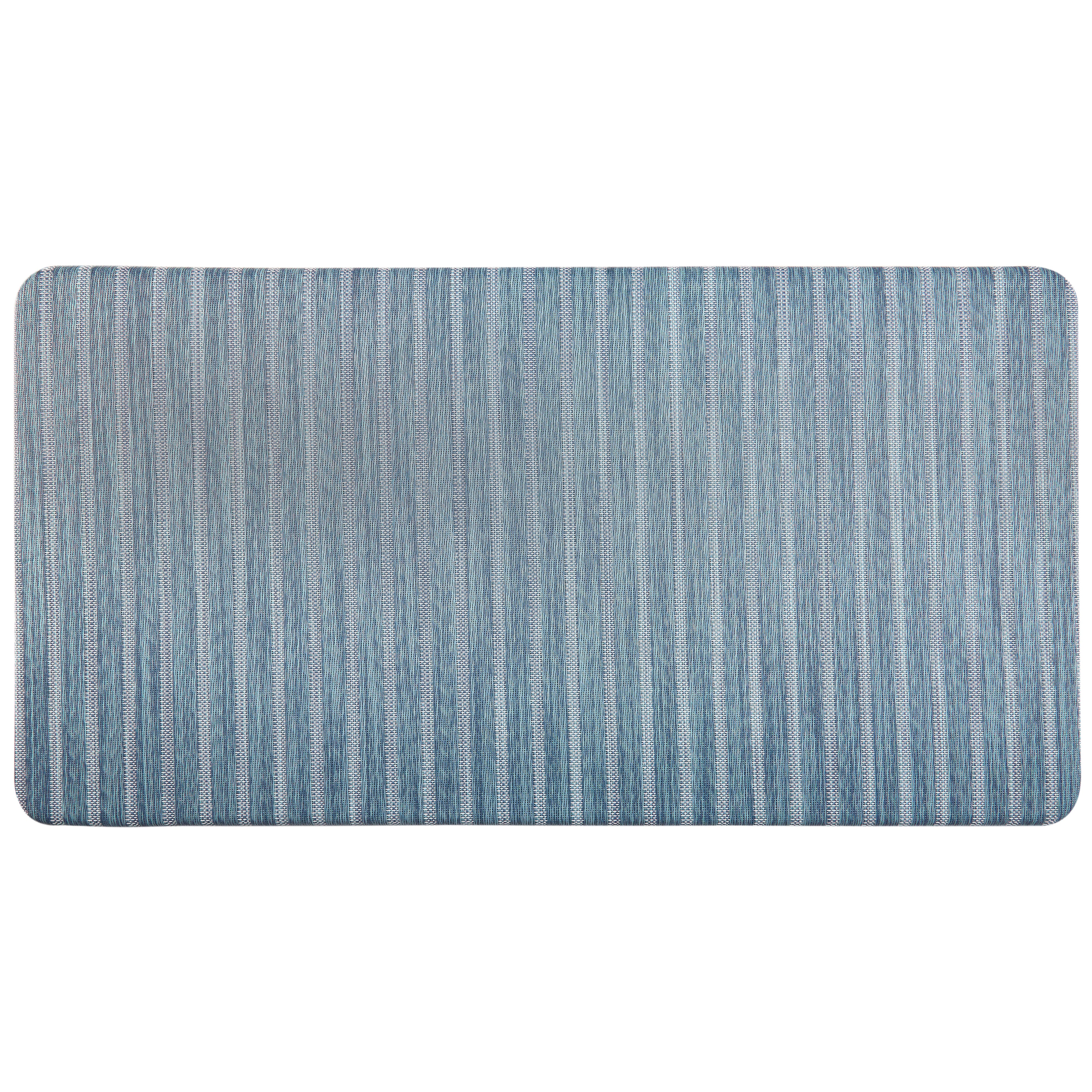20"x39" Forever Woven Cushioned Anti-Fatigue Kitchen Mat (Blue) - Kitchen Mats - J&V Textiles Premiere Home Goods