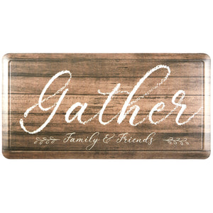 20" x 39" Oversized Cushioned Embossed Gentle Step Anti-Fatigue Kitchen Mat (Gather) - Kitchen Mats - J&V Textiles Premiere Home Goods