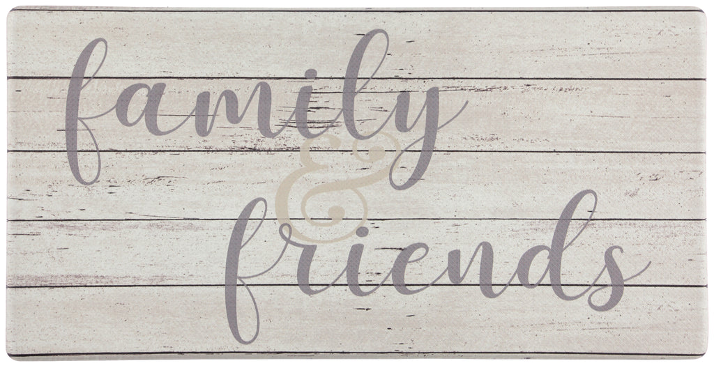 Oversized 20"x39" Anti-Fatigue Embossed Floor Mat (Family & Friends) - Kitchen Mats - J&V Textiles Premiere Home Goods