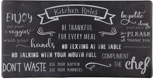 20" X 39" Embossed Anti-Fatigue Mat (Kitchen Rules) - J&V Textiles