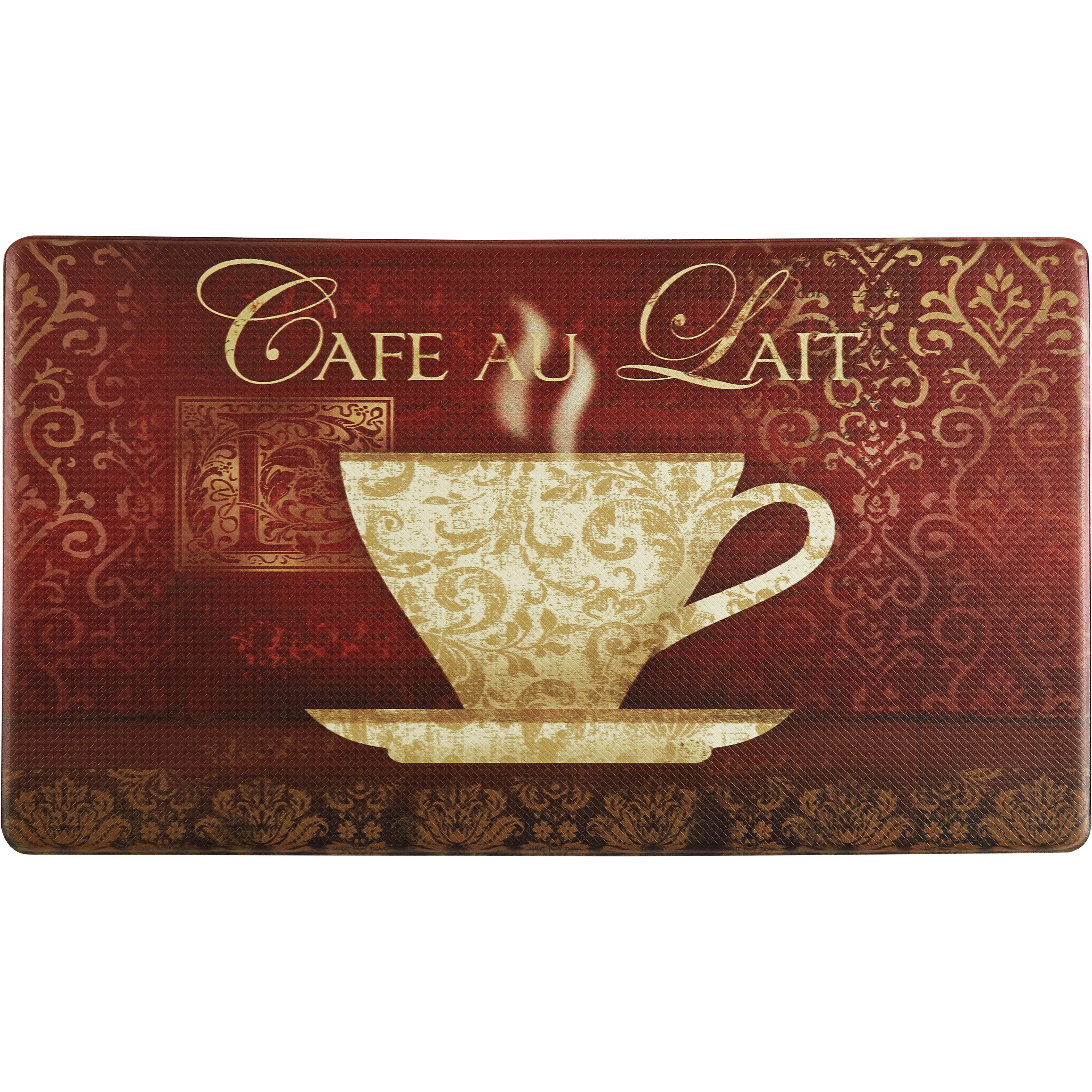 Oversized 20"x36" Feel at Ease Anti-Fatigue Kitchen Mat (New Coffee) - J&V Textiles