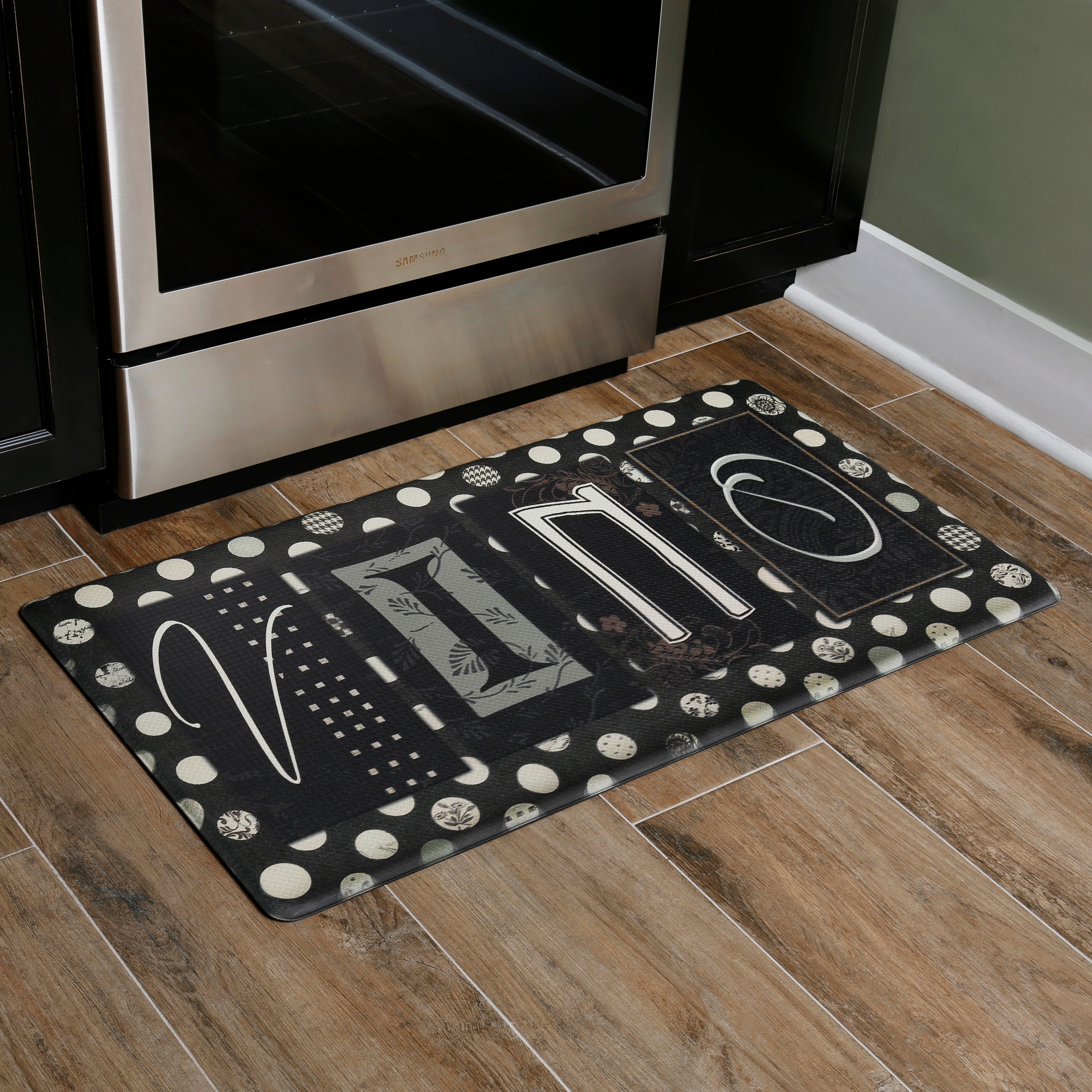 Oversized 20"x36" Feel at Ease Anti-Fatigue Kitchen Mat (Vino) - Kitchen Mats - J&V Textiles Premiere Home Goods