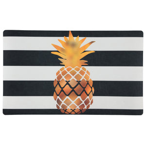 18" X 30" Pineapple Kitchen Floor Mats for in Front of Sink Kitchen Rugs and Mats Non-Skid Polyester Kitchen Mat Standing Mat