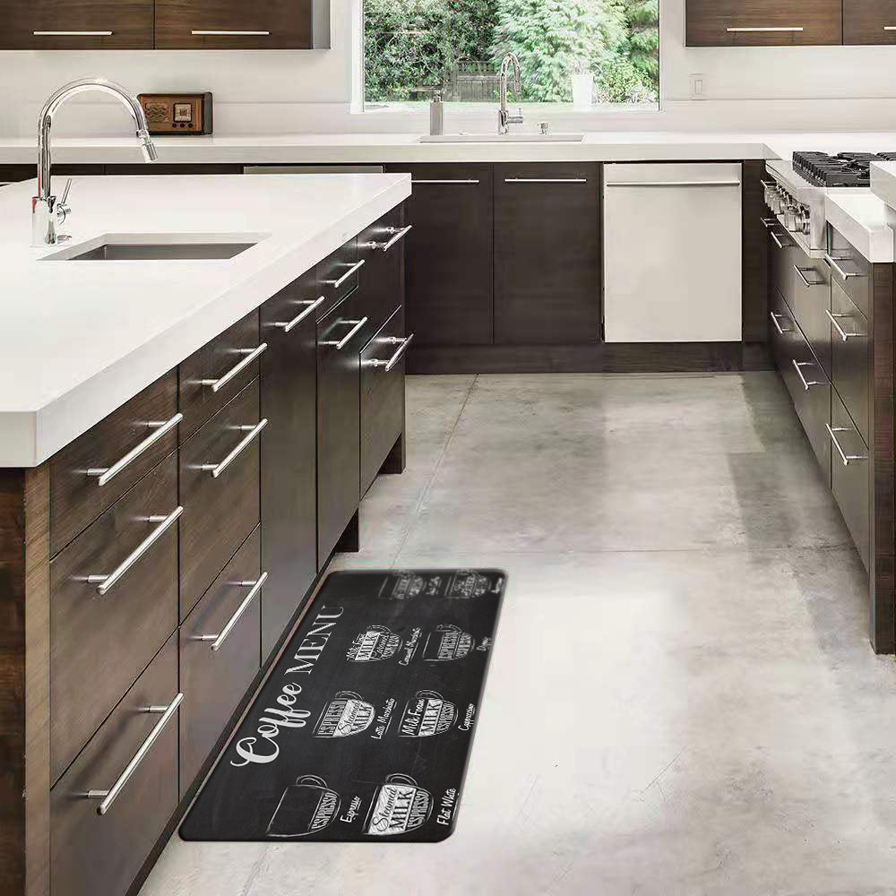 18 X 30 Coffee Menu Kitchen Floor Mats for in Front of Sink
