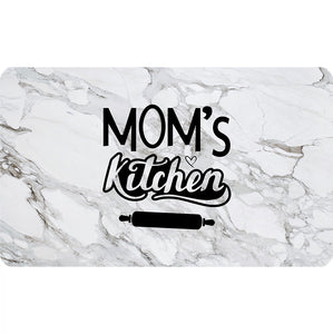 18" X 30" Mom's Kitchen Kitchen Floor Mats for in Front of Sink Kitchen Rugs and Mats Non-Skid Polyester Kitchen Mat Standing Mat