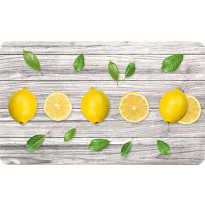18" X 30" Lemons Kitchen Floor Mats for in Front of Sink Kitchen Rugs and Mats Non-Skid Polyester Kitchen Mat Standing MaT
