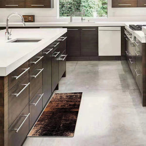18" X 30" Kitchen Floor Mat for Front of Sink with Non-Skid Backing (Brown)