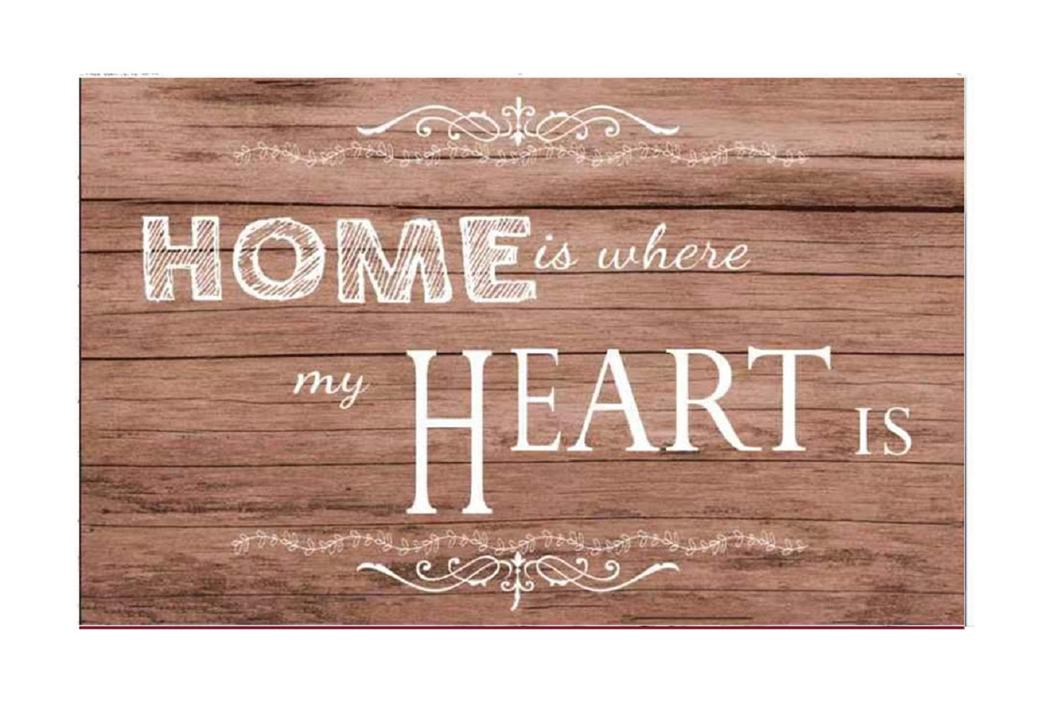18" X 30" Kitchen Floor Mat for Front of Sink with Non-Skid Backing (Home Heartwood)