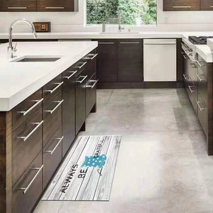 18" X 30" Kitchen Floor Mat for Front of Sink with Non-Skid Backing (Be Grateful)